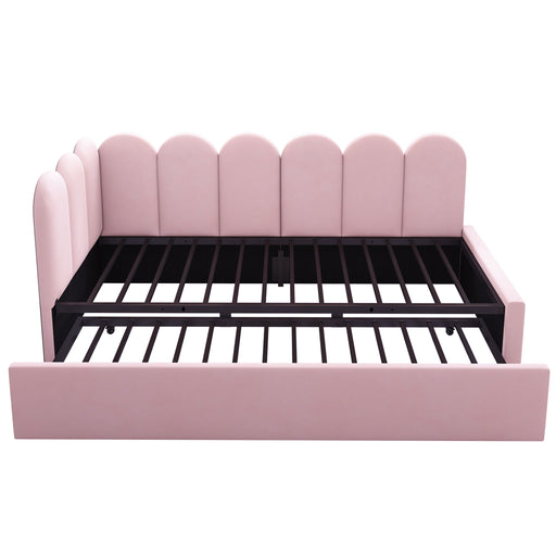 Upholstered Daybed With Pull-Out Bed Artistry At Home