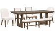 Westbourne - Extendable Trestle Dining Table Set Magnussen Furniture