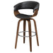 Swivel Bar Stool Elegant Design With Upholstery - Walnut Furniture Max