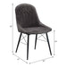 Abraham - Side Chair (Set of 2) - Black / Dark Gray Acme