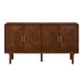 Sideboard Buffet Cabinet, Storage Credenza For Living Room - Walnut Home Essentials