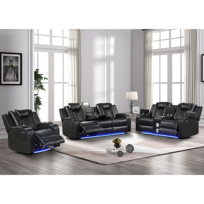 Benz - LED & Power Recliner With Adjustable Headrests And Ambient LED Lighting Matrix Furniture Group
