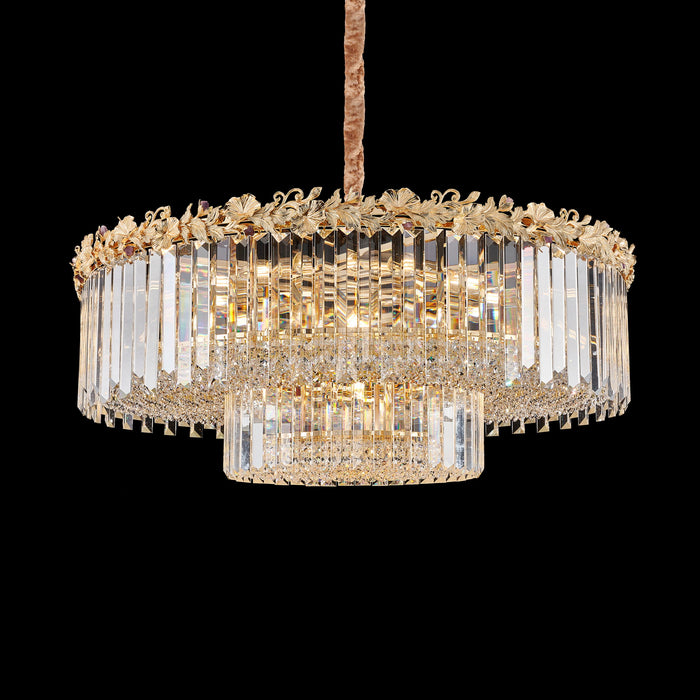 Marquise - 28-Light Round Chandelier - Gold Michael Amini