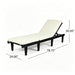 Ariana - Chaise Lounge With Cushion For Outdoor - Black Noble House