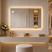 24" X 32" Rectangular Front Lighted And Backlit LED Bathroom Mirror With Anti Fog - Clear Daily Nest