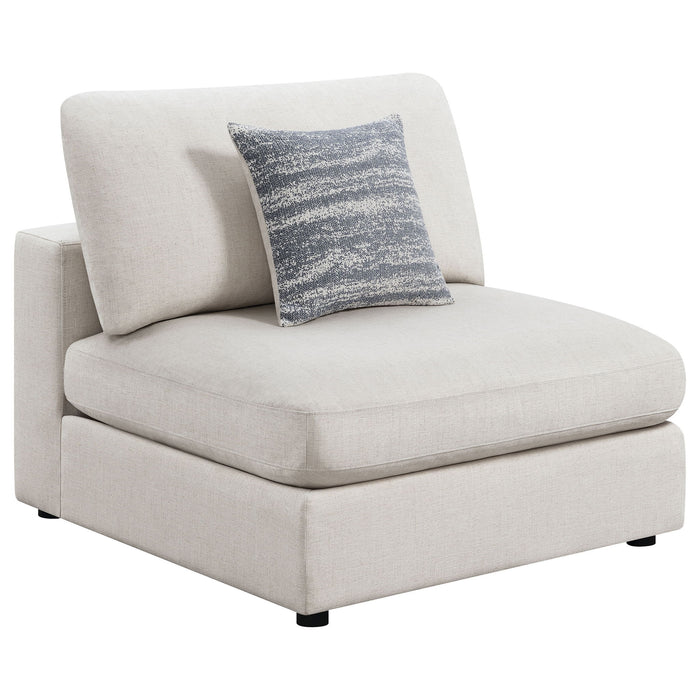 Duncan- Armless Chair With Removable Cushions Furniture Max