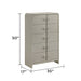 Aria - 5 Drawer Chest - Beige Matrix Furniture Group