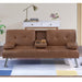 Adjustable Sofa With Fold Down Table And Cup Holders Home Essentials