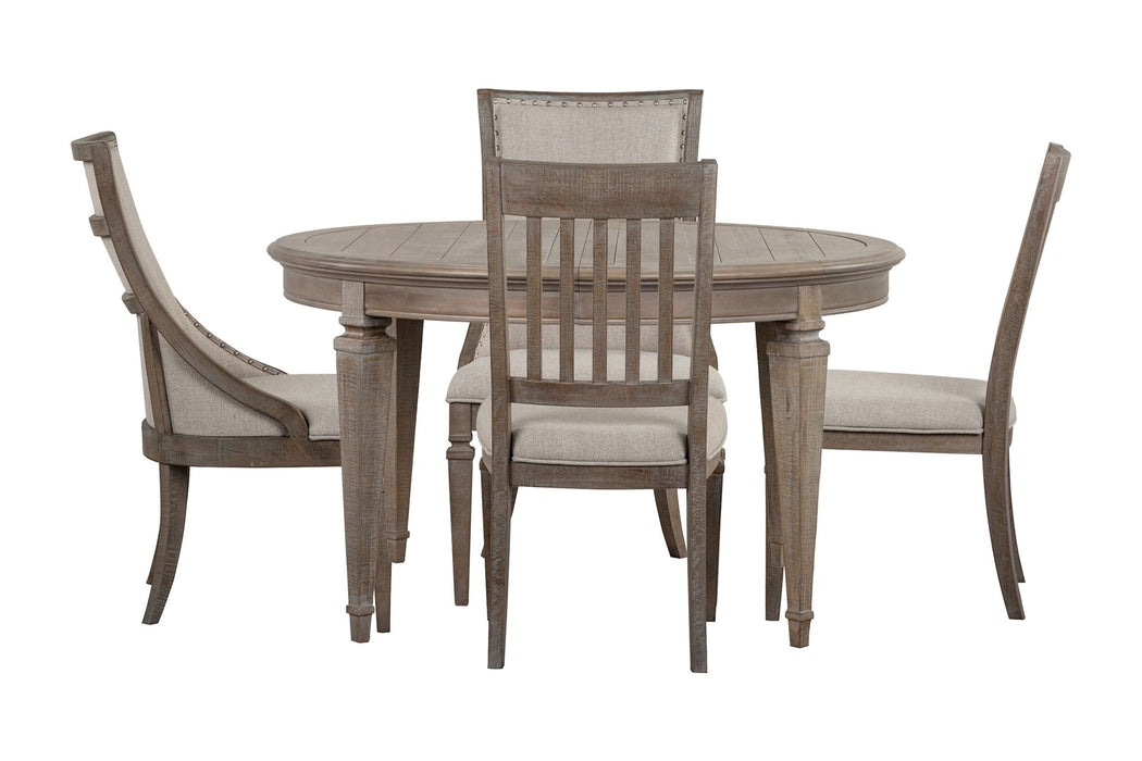 Lancaster - Extendable Round Dining Table Set Magnussen Furniture