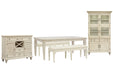 Newport - 5 Piece Extendable Rectangular Dining Table Set Magnussen Furniture
