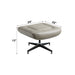 Piran - Ottoman - Twilight Top Grain Leather ACME
