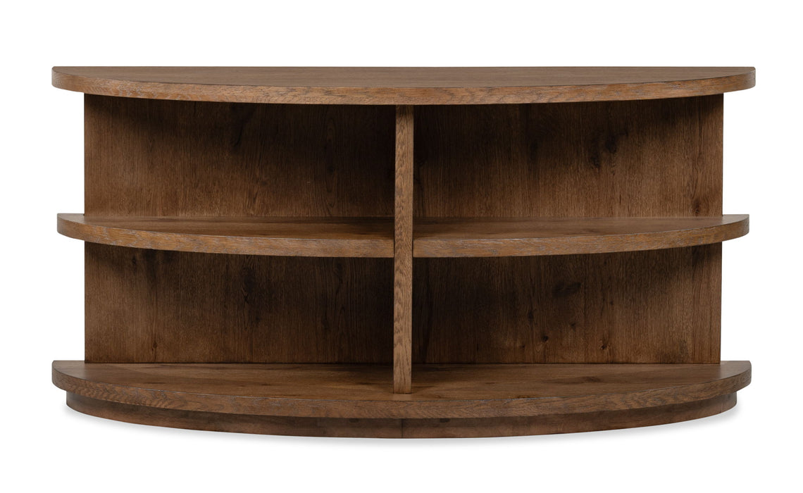 Oswald - Demilune Sofa Table - Brown Magnussen Furniture