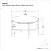 Wagner - Round Marble & Wood Table Simpli-Home