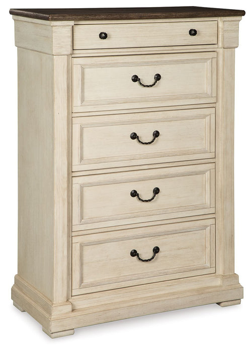 Bolanburg - Antique White / Brown - Five Drawer Chest