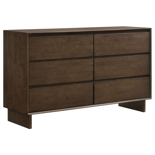 Hemlock - 6 Drawer Dresser Cabinet - Brown Furniture Max