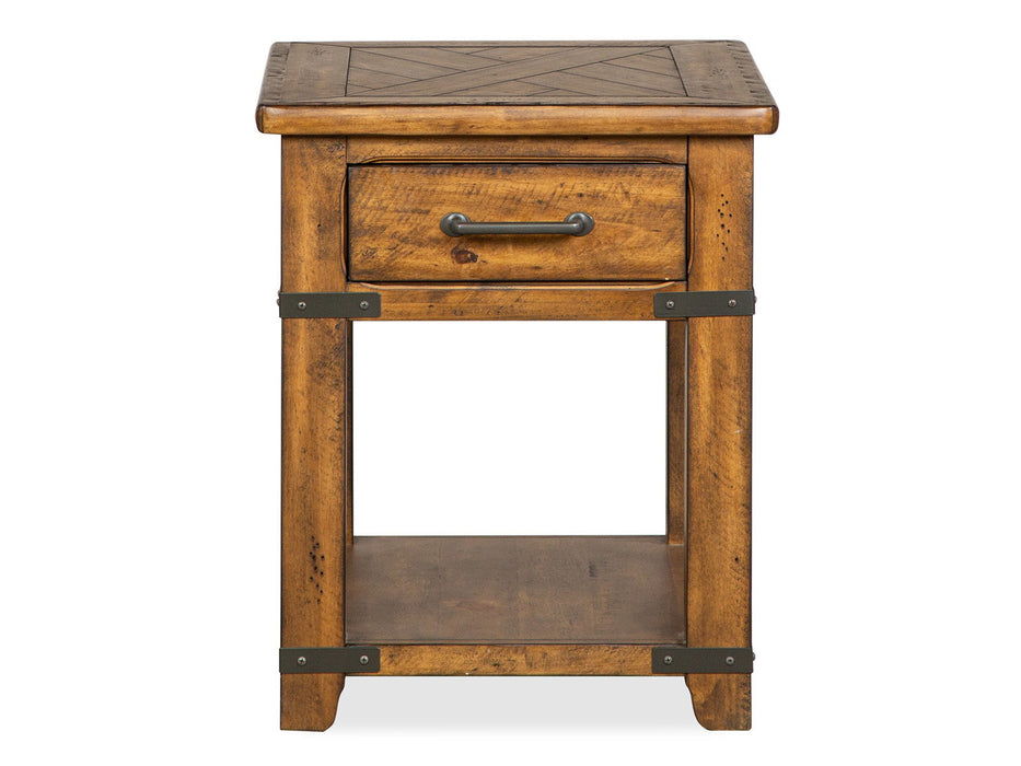 Chesterfield - Rectangular End Table - Farmhouse Timber Magnussen Furniture
