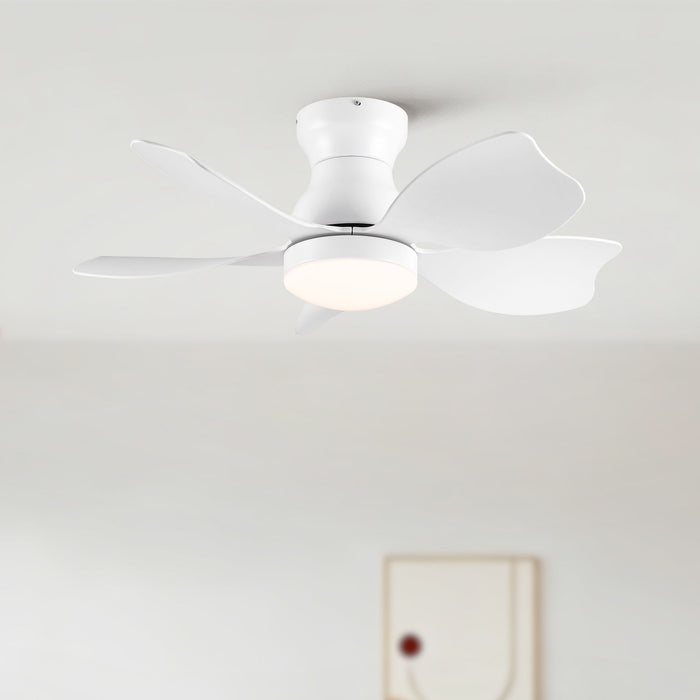 Low Profile Flush Mount Ceiling Fan With Light Daily Nest