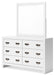 Binterglen - Dresser And Mirror - White Signature Design by Ashley®