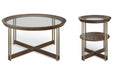 Elora - Round Cocktail Table Set Magnussen Furniture