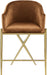 Xavier - Counter Stool with Gold Legs Meridian Furniture