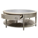 Kasa - Coffee Table - Sintered Stone Top & Champagne ACME
