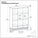 Banting - 9 Cube Bookcase With Drawers - Walnut Brown Simpli-Home