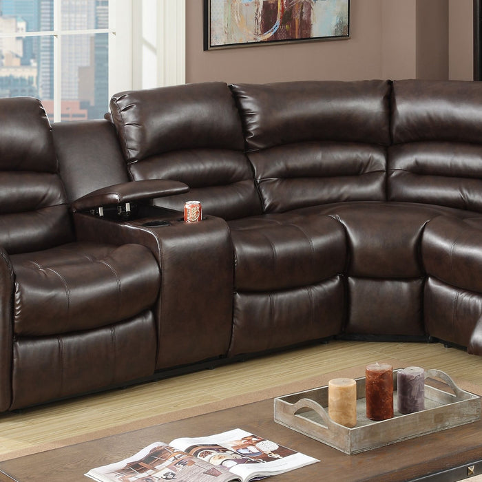 Reclining Sectional Sofa With Console Home Essentials