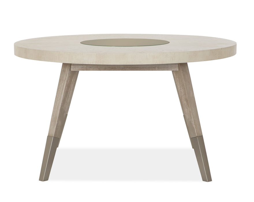 Lenox - Round Dining Table - Warm Silver Magnussen Furniture