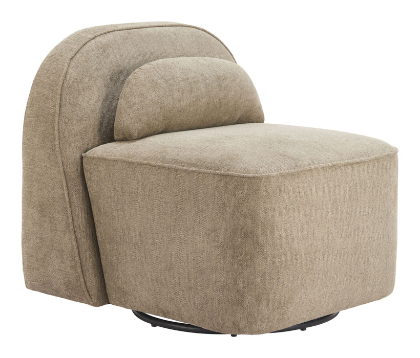 Kakao - Swivel Chair - Olive Brown Zuo Modern