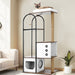 Cat Climbing Frame, Cat Tree, Modern Cat Tower, Multi-Level Cat Condo With 1 Caves, 2 Scratching Posts, Perch, For Indoor Cats - White / Vintage Daily Nest