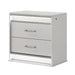 Glam - 2 Drawer Nightstand With LED Lighting - White Matrix Furniture Group