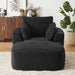 Oversized Chaise Lounge Chair Indoor - Black Home Essentials