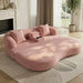 2 In 1 Convertible Sleeper Sofa Bed With Cup Holders Home Essentials