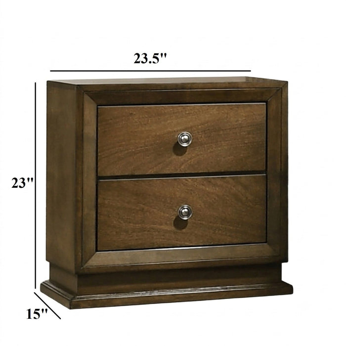 Nightstand - Walnut Home Essentials