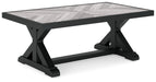 Beachcroft - Rectangular Cocktail Table - Black / Light Gray Signature Design by Ashley®