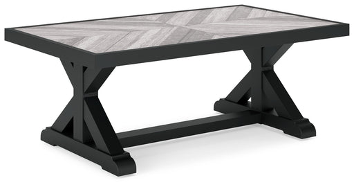 Beachcroft - Rectangular Cocktail Table - Black / Light Gray Signature Design by Ashley®