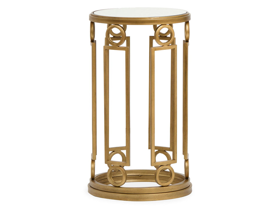 Lorena - Round Accent Table - Burnished Brass Magnussen Furniture