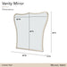 London Place - Vanity Mirror - Creamy Pearl Michael Amini