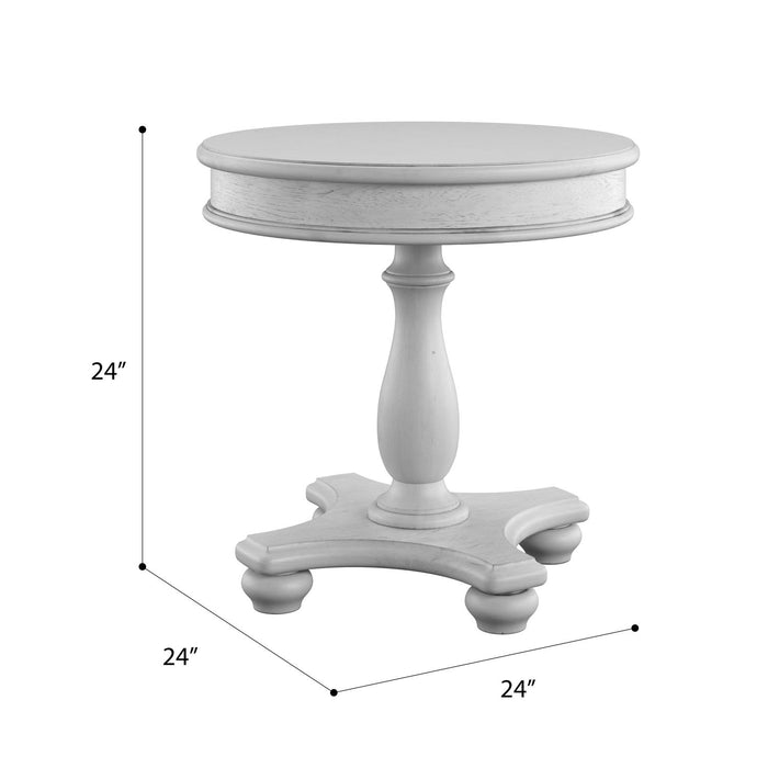 Round End Table - Gray Emerald Home