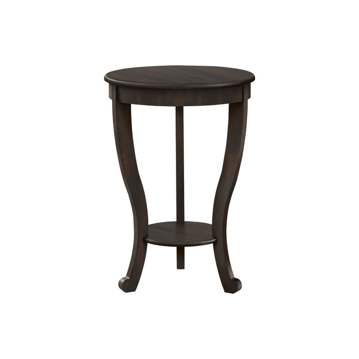 Accent End Table, 2 Tier, Traditional - Walnut 8th Street