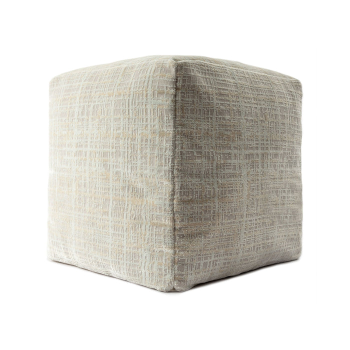 Polyester Blend Ottoman - Beige