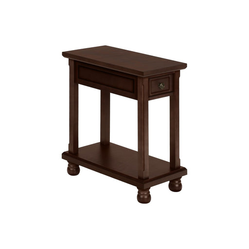 Accent End Table, Storage Drawer, Traditional - Espresso 8th Street