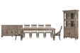 Lancaster - 9 Piece Extendable Rectangular Dining Table Set Magnussen Furniture