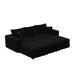 Deep Seat Convertible Sofa With Soft Pillows And Ottomans Home Essentials