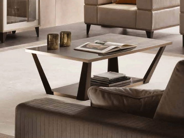 ArredoAmbra - Coffee Table - Beige / Dark Brown Arredoclassic Italy
