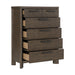 6 Drawer Chest With Top Drawers Emerald Home