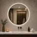 Round Framed Dimmable ED Bathroom Mirror With Anti Fog Daily Nest