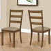 Dining Chair, Side, Upholstered For Dining Room, Transitional (Set of 2) - Beige 8th Street