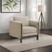 Fisher - Upholstered Panel Arm Accent Chair - Taupe Furniture Max