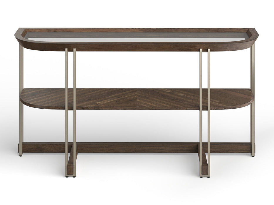 Elora - Demilune Sofa Table - Walnut Magnussen Furniture
